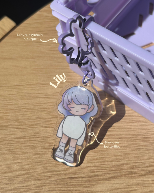 Lily Acrylic Keychain