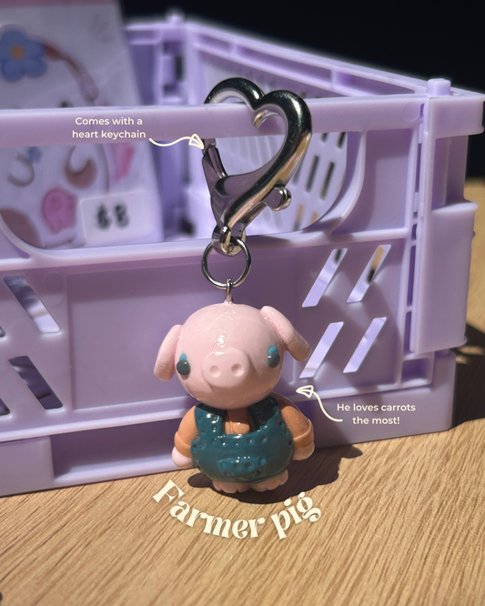 Farmer Pig Charm