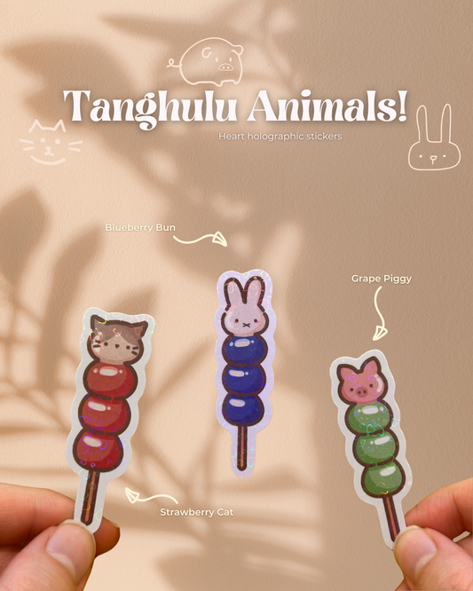 Tanghulu Animal Stickers